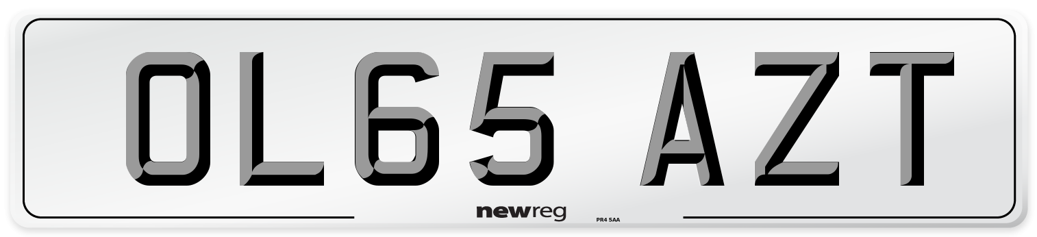 OL65 AZT Number Plate from New Reg
